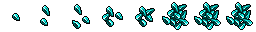 cyan crystal fragment
